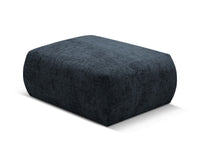 Cosmopolitan Design - Pouf "Matera" in ciniglia blu reale 