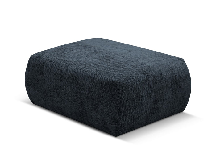 Cosmopolitan Design - Pouf "Matera" in ciniglia blu reale 