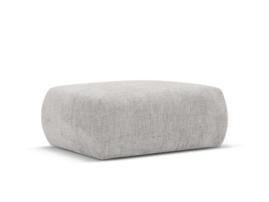 Cosmopolitan Design - Pouf "Matera" in ciniglia grigio chiaro 
