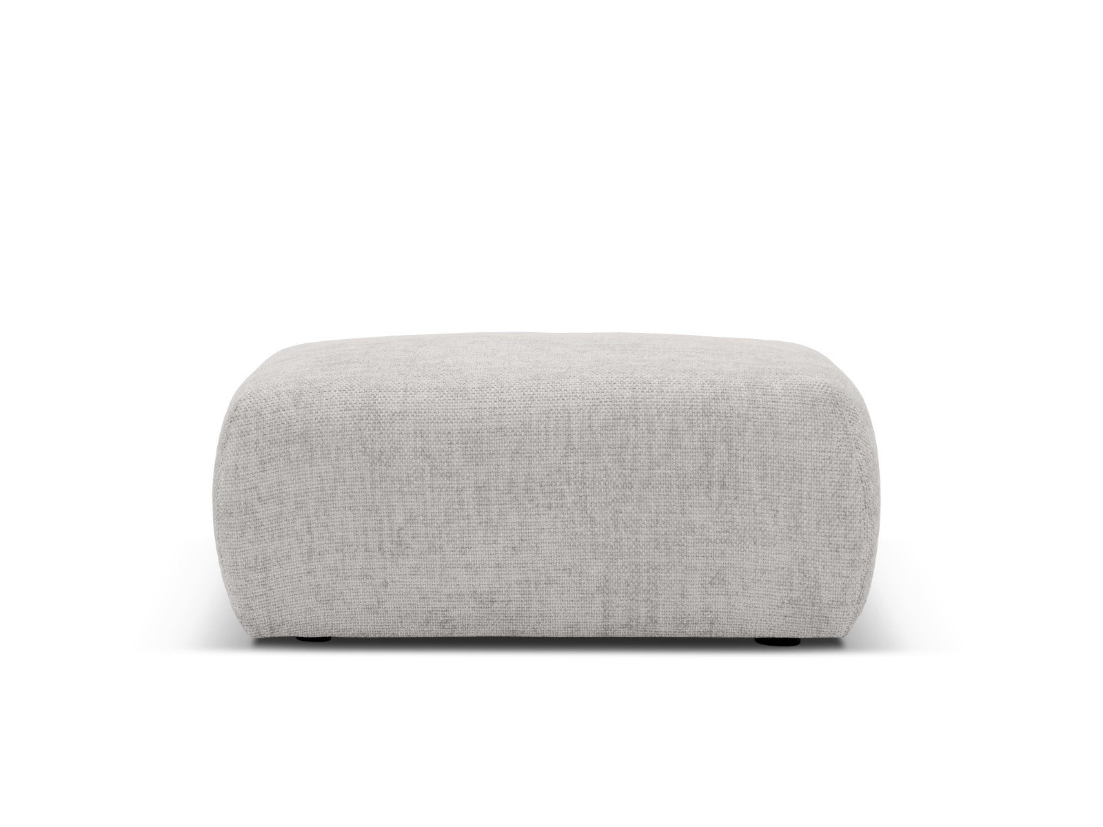 Cosmopolitan Design - Pouf "Matera" in ciniglia grigio chiaro 