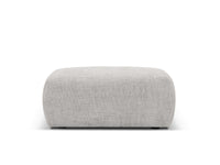 Cosmopolitan Design - Pouf "Matera" in ciniglia grigio chiaro 