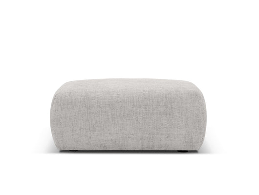 Cosmopolitan Design - Pouf "Matera" in ciniglia grigio chiaro 