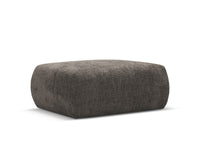 Cosmopolitan Design - Pouf "Matera" in ciniglia grigio 