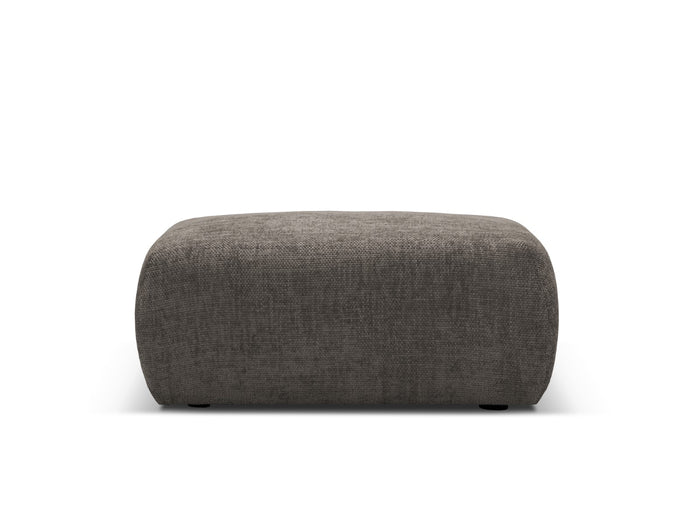 Cosmopolitan Design - Pouf "Matera" in ciniglia grigio 