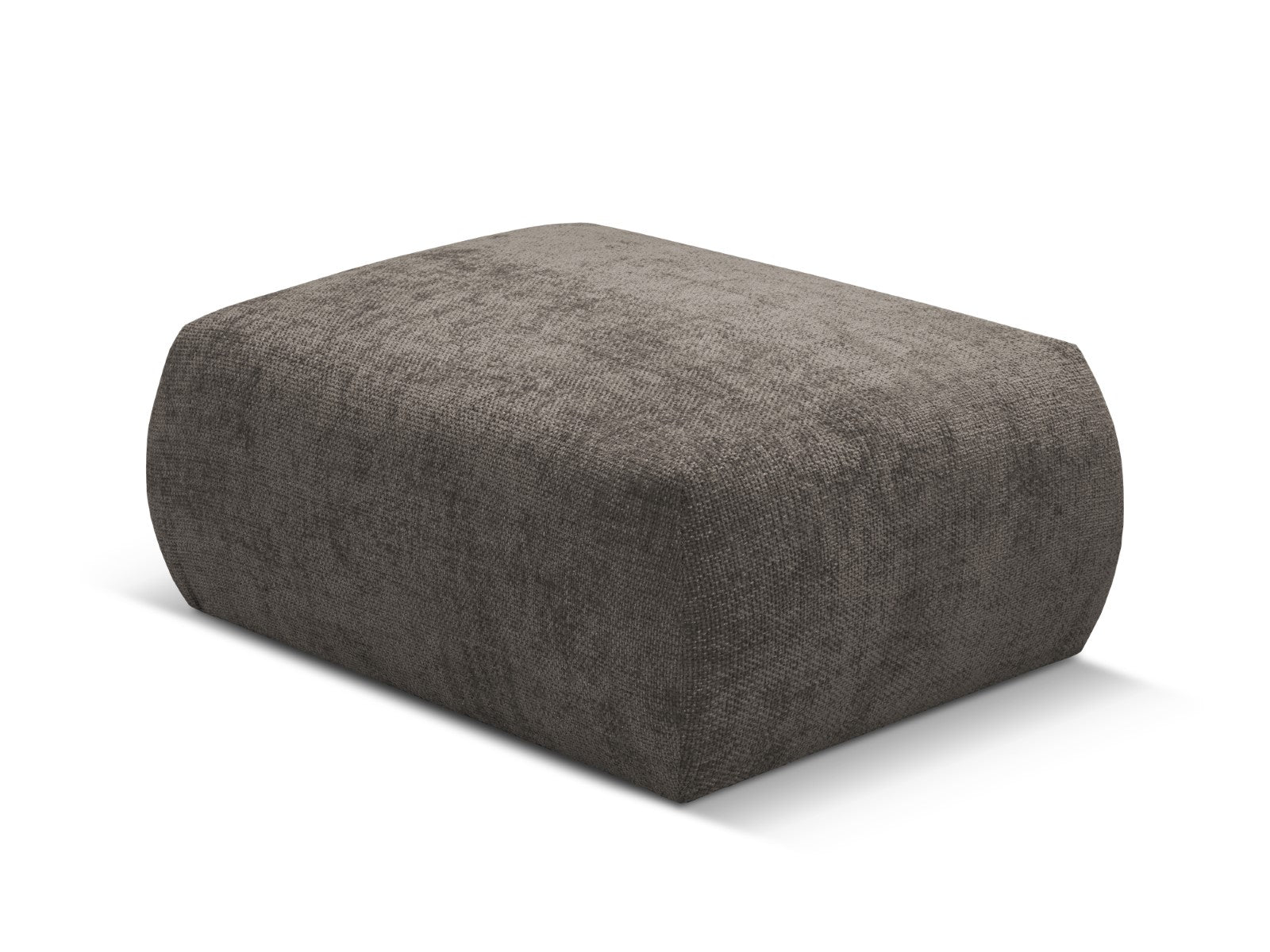 Cosmopolitan Design - Pouf "Matera" in ciniglia grigio 