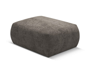 Cosmopolitan Design - Pouf "Matera" in ciniglia grigio 