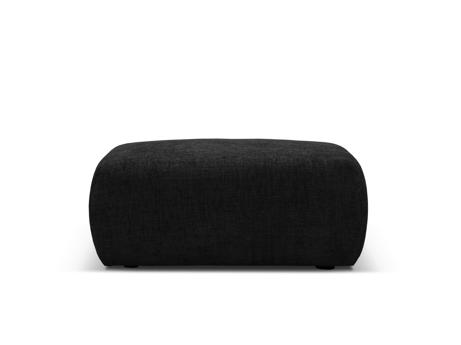 Cosmopolitan Design - Pouf "Matera" in ciniglia nero 