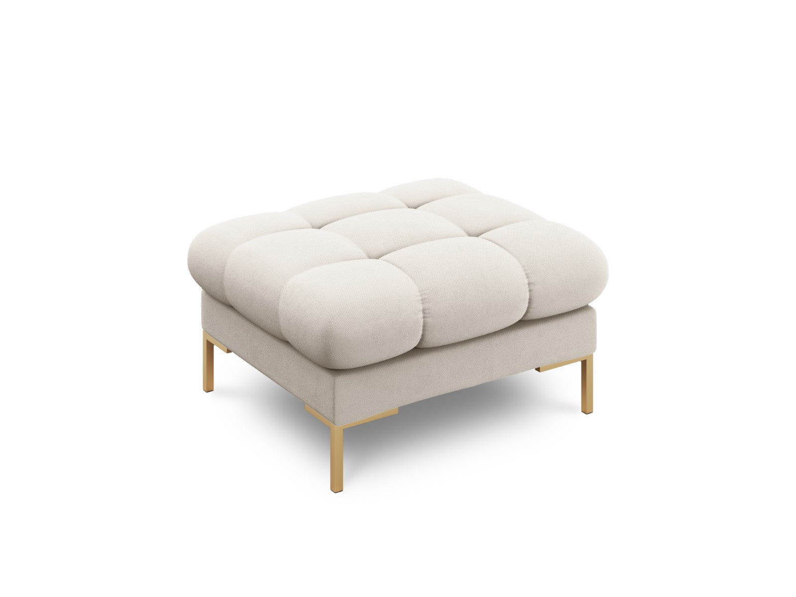 Cosmopolitan Design - Pouf "Bali" in tessuto strutturato beige 