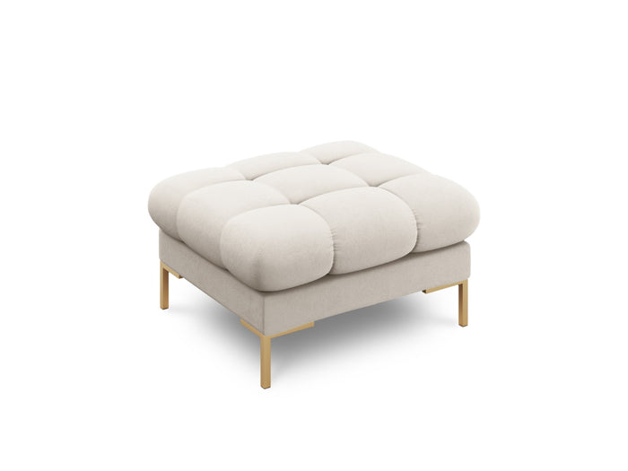 Cosmopolitan Design - Pouf "Bali" in tessuto strutturato beige 