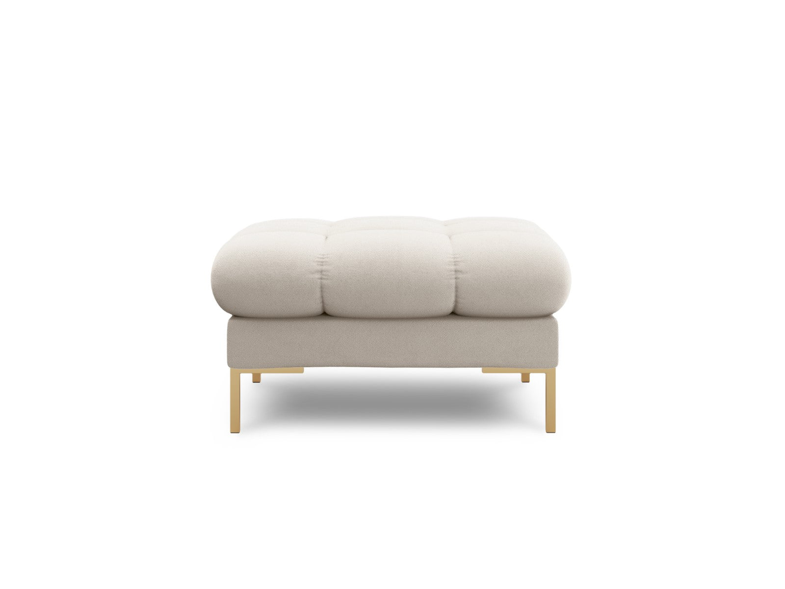 Cosmopolitan Design - Pouf "Bali" in tessuto strutturato beige 