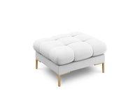 Cosmopolitan Design - Pouf "Bali" in tessuto strutturato grigio chiaro 