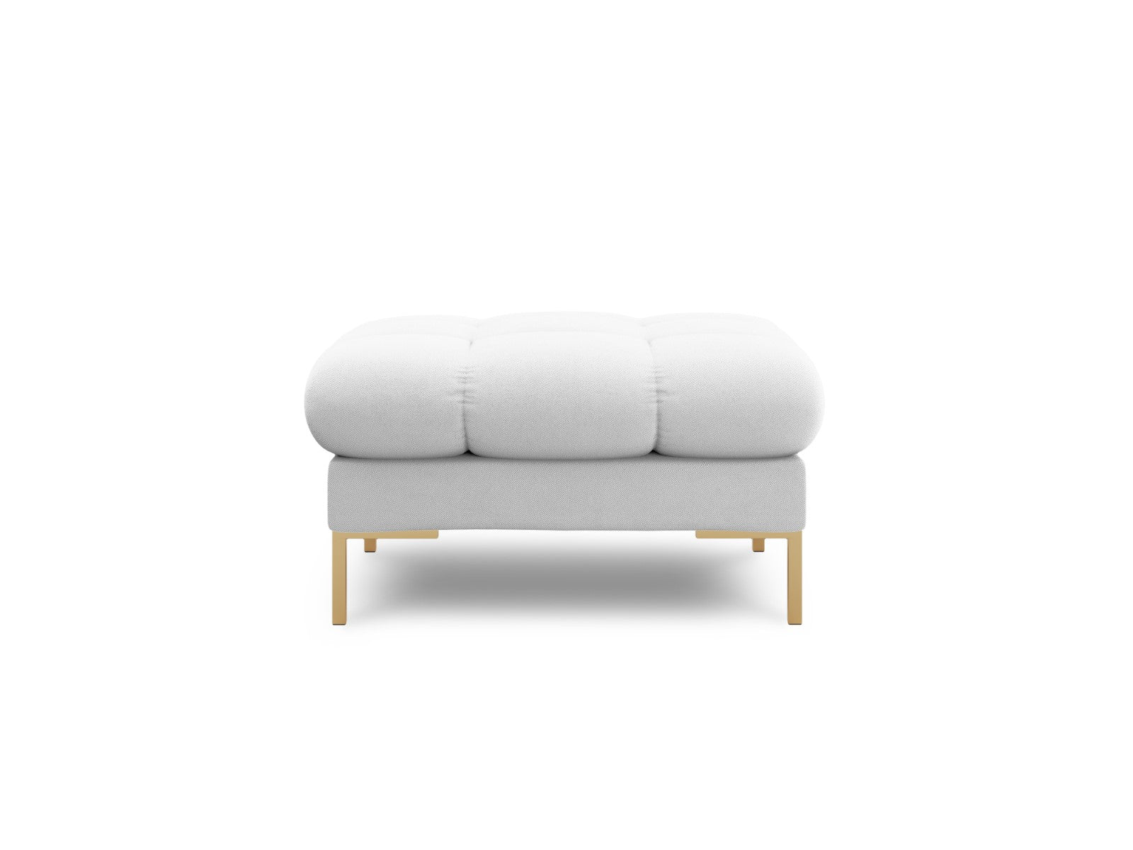 Cosmopolitan Design - Pouf "Bali" in tessuto strutturato grigio chiaro 