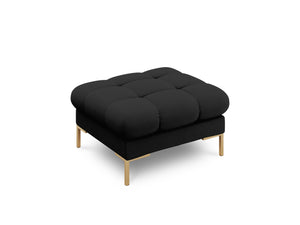 Cosmopolitan Design - Pouf "Bali" in tessuto strutturato nero 