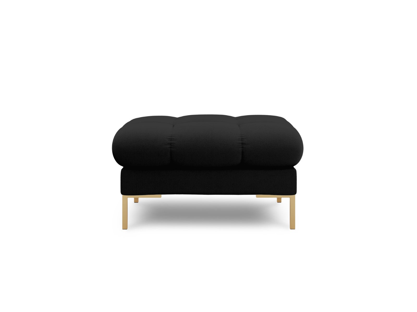 Cosmopolitan Design - Pouf "Bali" in tessuto strutturato nero 