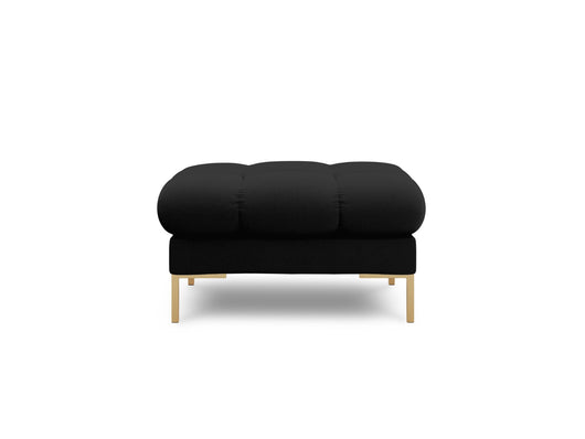 Cosmopolitan Design - Pouf "Bali" in tessuto strutturato nero 