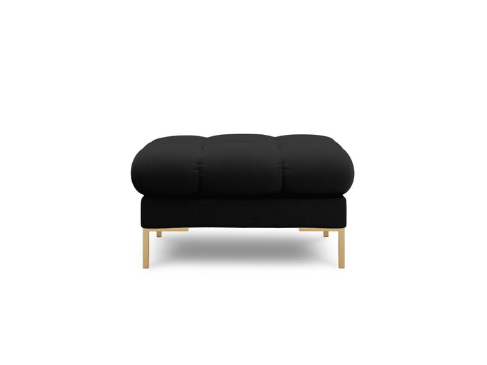Cosmopolitan Design - Pouf "Bali" in tessuto strutturato nero 