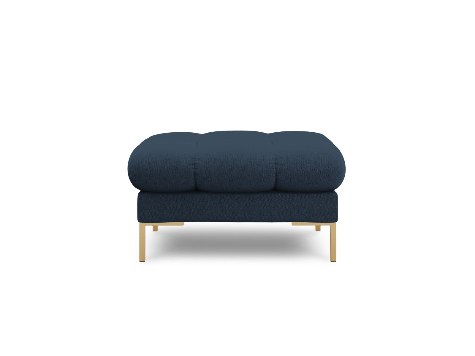 Cosmopolitan Design - Pouf "Bali" in tessuto strutturato blu 