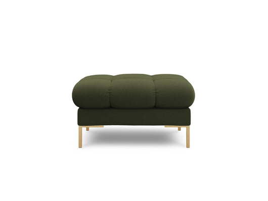 Cosmopolitan Design - Pouf "Bali" in tessuto strutturato verde 