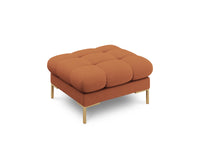 Cosmopolitan Design - Pouf "Bali" in tessuto strutturato mattone 