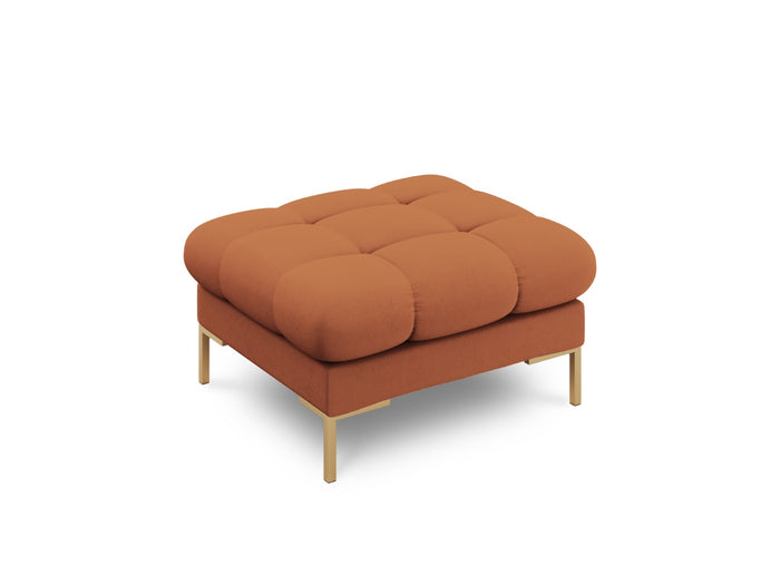 Cosmopolitan Design - Pouf "Bali" in tessuto strutturato mattone 