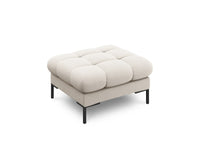 Cosmopolitan Design - Pouf "Bali" in tessuto strutturato beige 