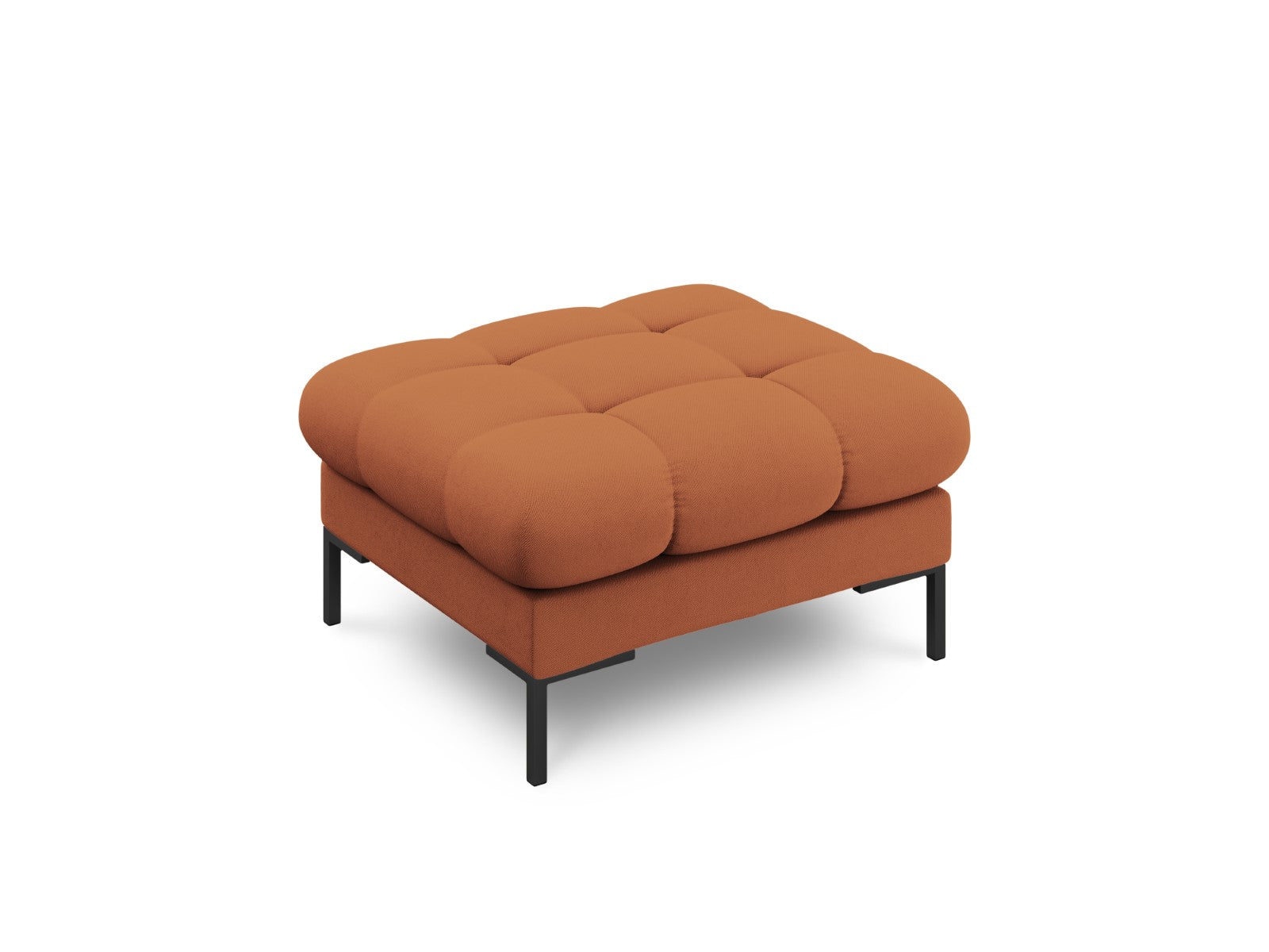 Cosmopolitan Design - Pouf "Bali" in tessuto strutturato mattone 