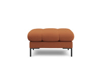 Cosmopolitan Design - Pouf "Bali" in tessuto strutturato mattone 