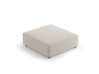 Cosmopolitan Design - Pouf "Arendal" in velluto ecru 