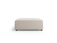 Cosmopolitan Design - Pouf "Arendal" in velluto ecru 