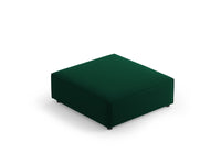 Cosmopolitan Design - Pouf "Arendal" in velluto verde bottiglia 
