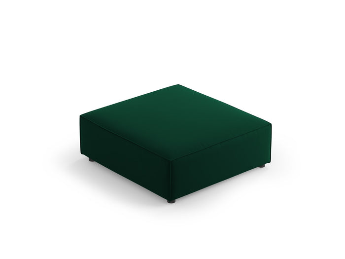 Cosmopolitan Design - Pouf "Arendal" in velluto verde bottiglia 