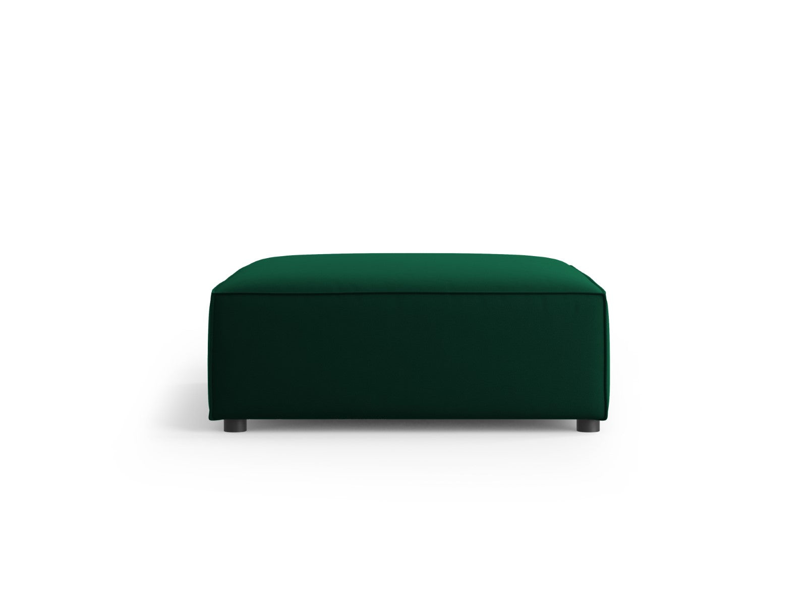 Cosmopolitan Design - Pouf "Arendal" in velluto verde bottiglia 