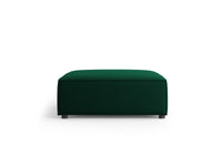 Cosmopolitan Design - Pouf "Arendal" in velluto verde bottiglia 