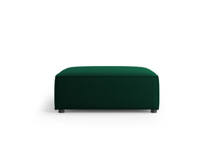 Cosmopolitan Design - Pouf "Arendal" in velluto verde bottiglia 