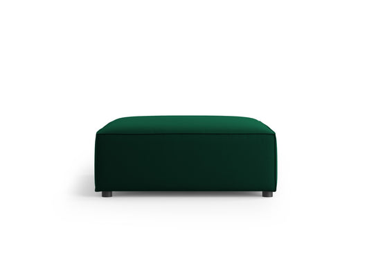 Cosmopolitan Design - Pouf "Arendal" in velluto verde bottiglia 
