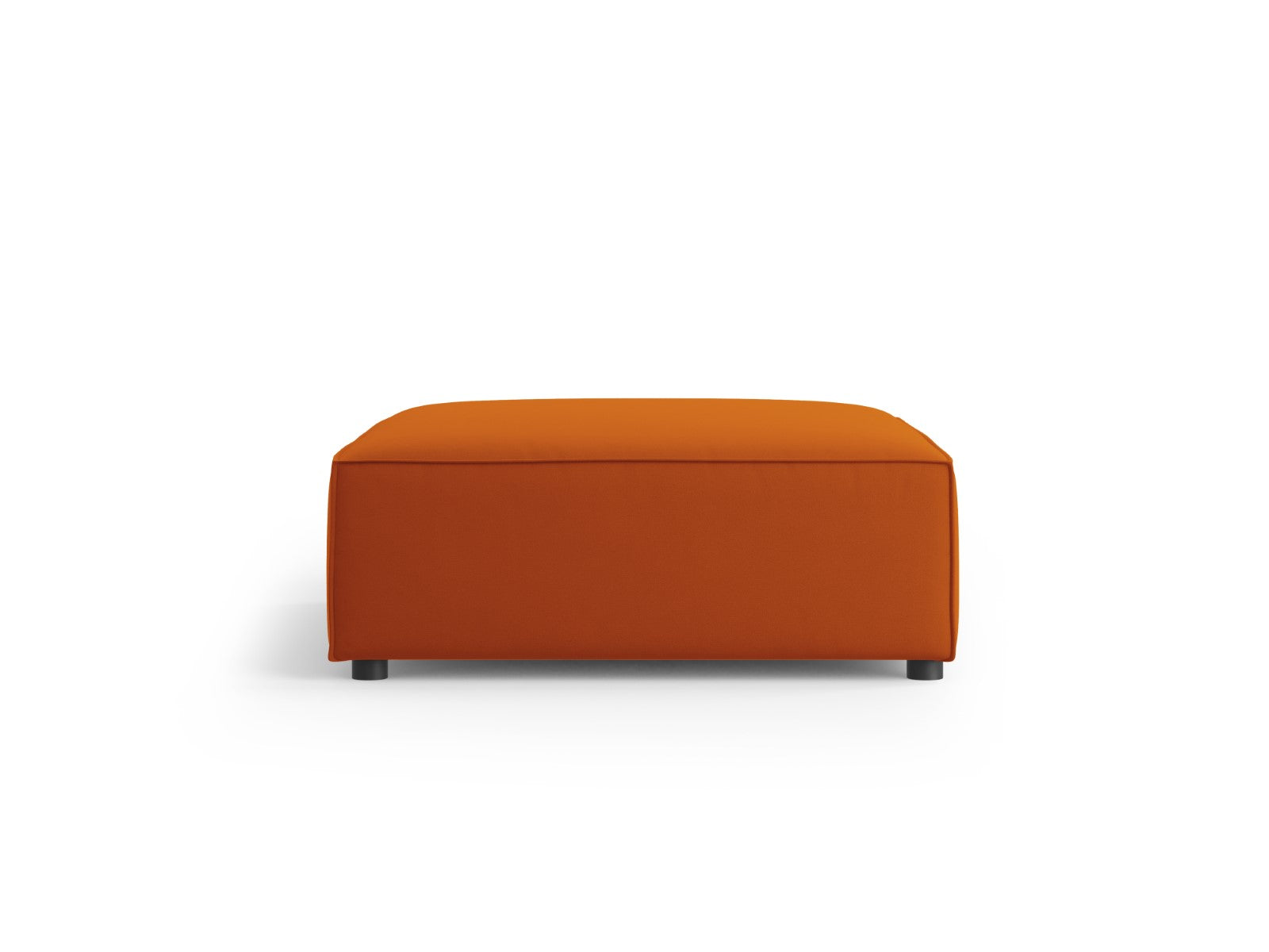 Cosmopolitan Design - Pouf "Arendal" in velluto terracotta 
