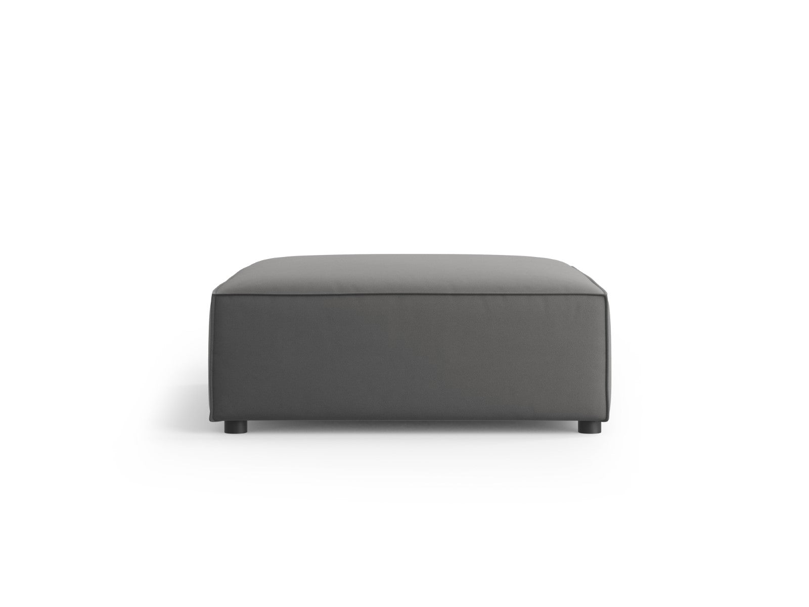 Cosmopolitan Design - Pouf "Arendal" in velluto cemento 