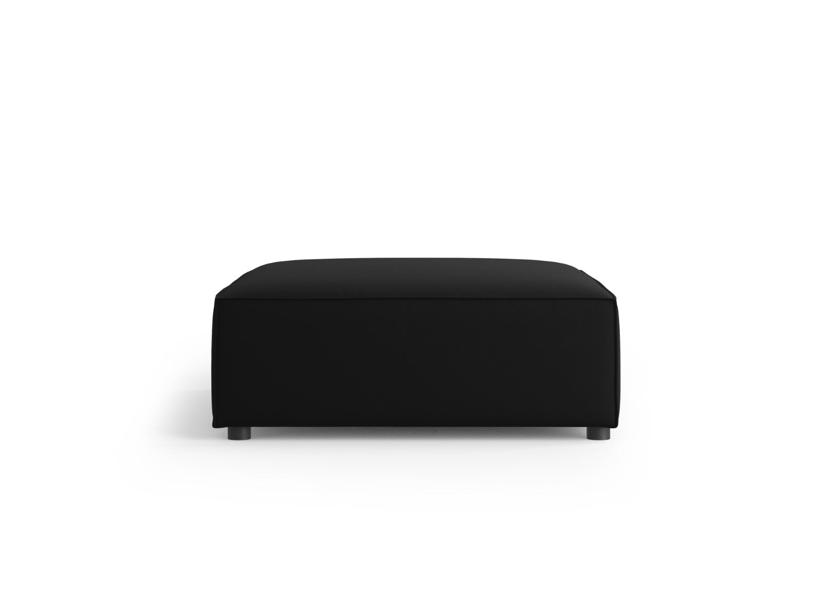 Cosmopolitan Design - Pouf "Arendal" in velluto nero 