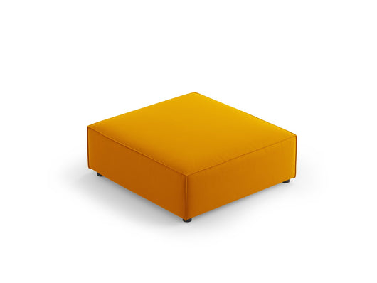 Cosmopolitan Design - Pouf "Arendal" in velluto giallo 