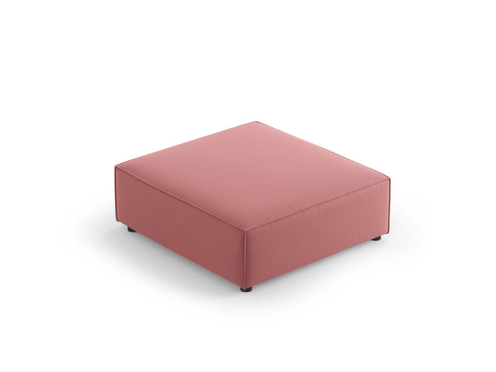 Cosmopolitan Design - Pouf "Arendal" in velluto salmone 