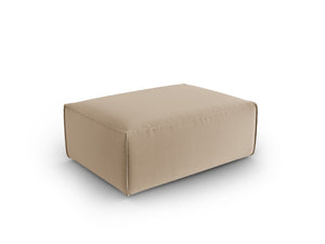 Cosmopolitan Design - Pouf "Mackay" in velluto sabbia 