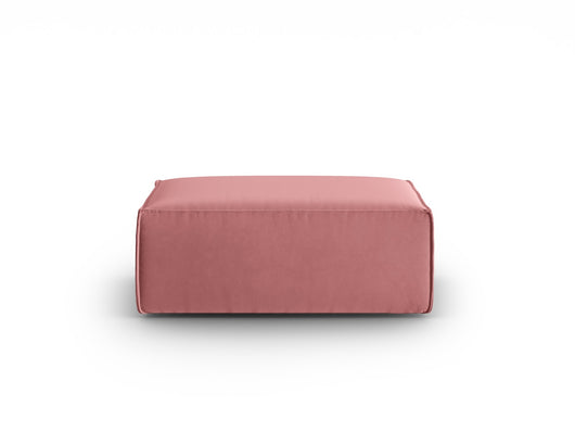 Cosmopolitan Design - Pouf "Mackay" in velluto salmone 