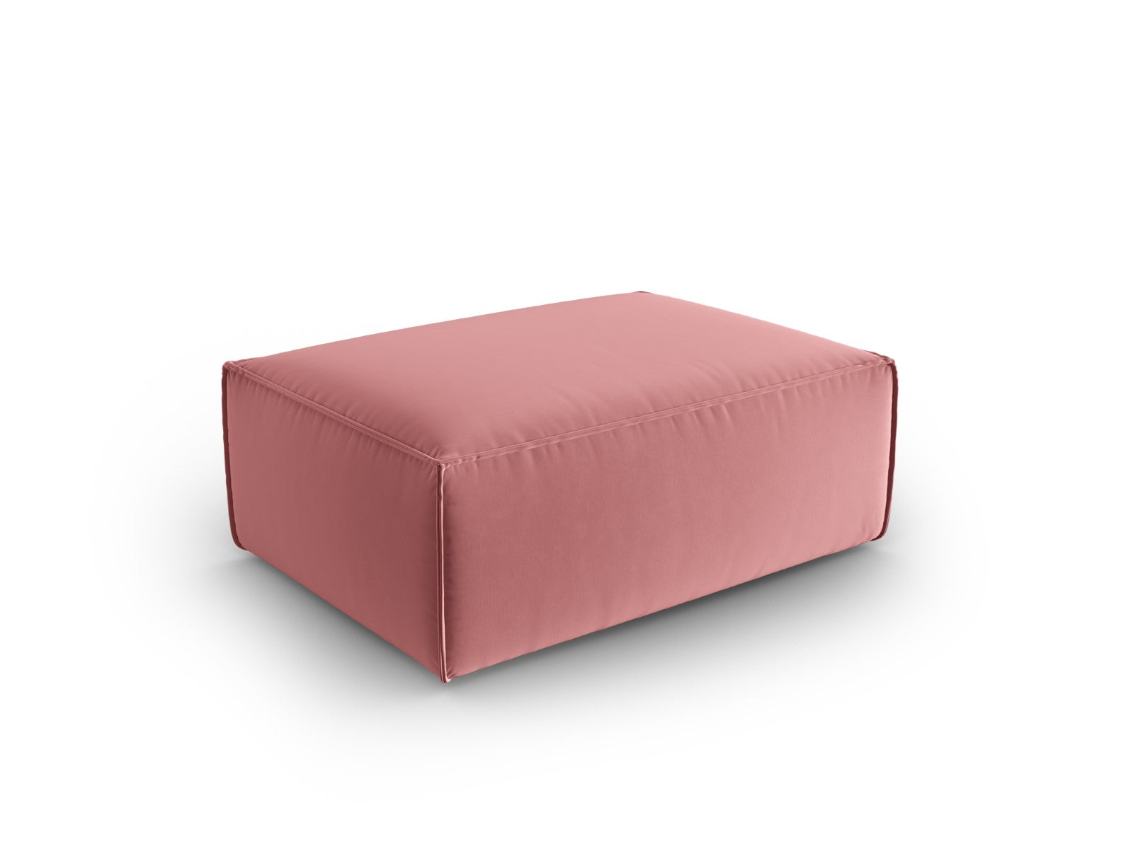 Cosmopolitan Design - Pouf "Mackay" in velluto salmone 