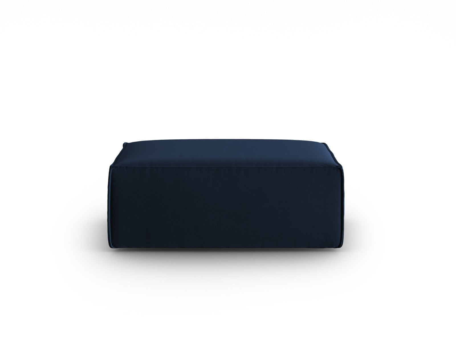 Cosmopolitan Design - Pouf "Mackay" in velluto blu reale 