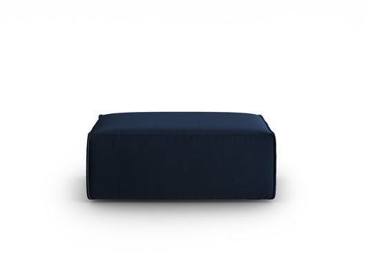 Cosmopolitan Design - Pouf "Mackay" in velluto blu reale 