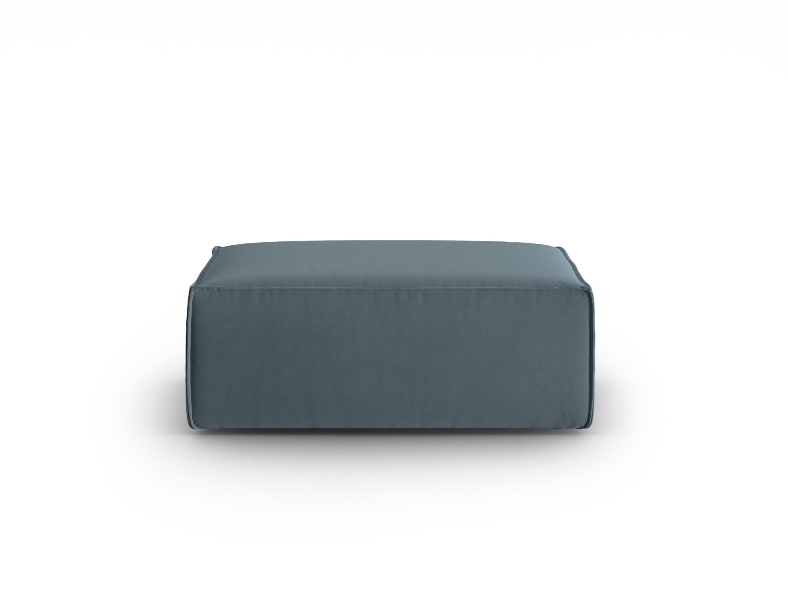 Cosmopolitan Design - Pouf "Mackay" in velluto blu pastello 