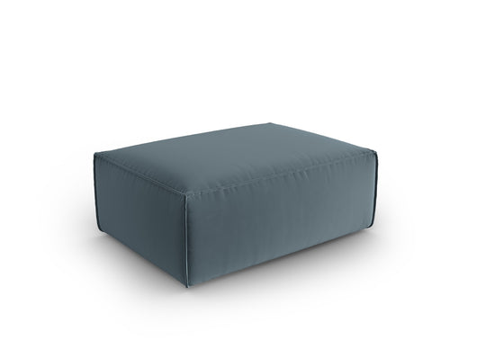 Cosmopolitan Design - Pouf "Mackay" in velluto blu pastello 