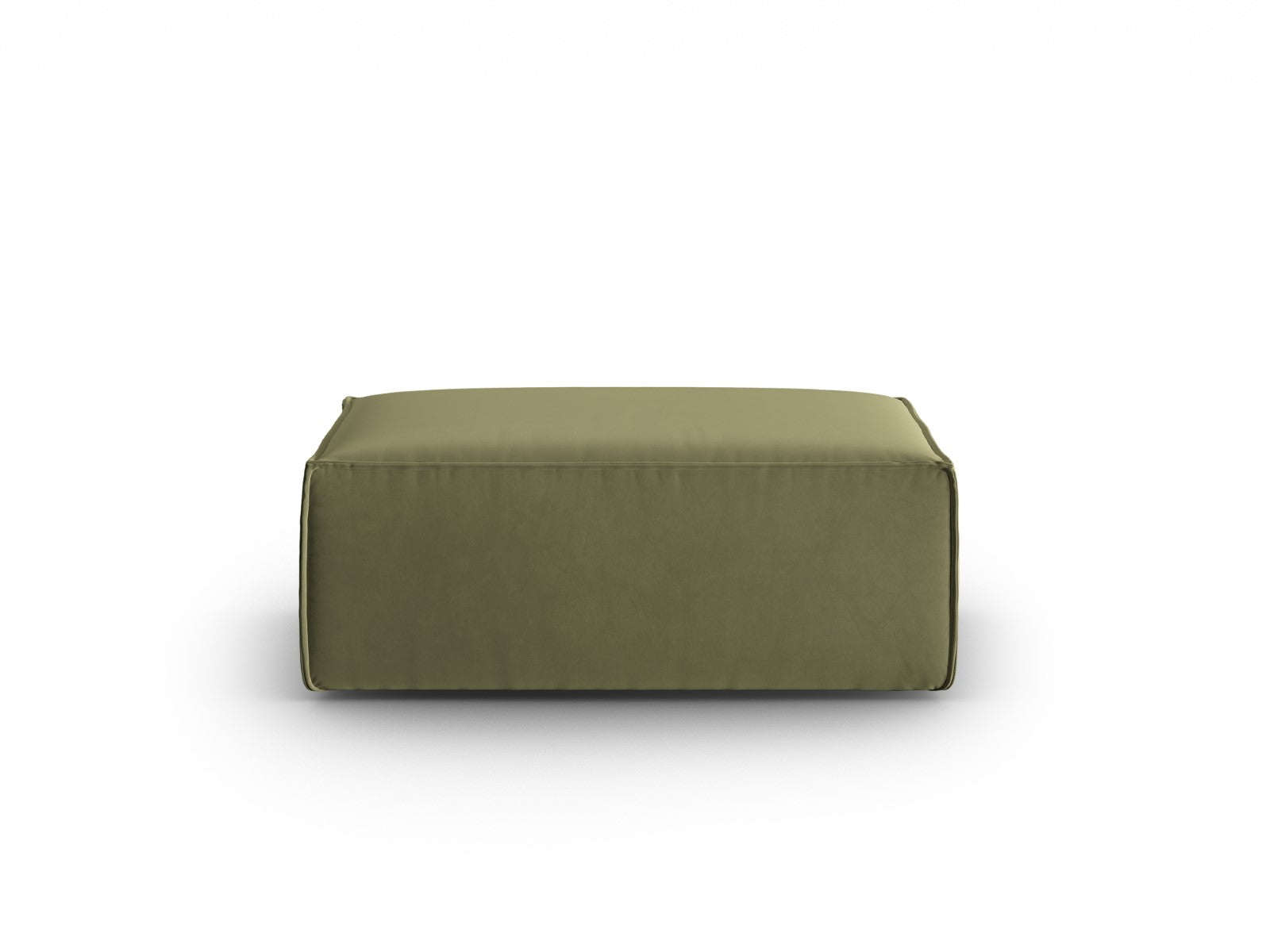 Cosmopolitan Design - Pouf "Mackay" in velluto verde chiaro 