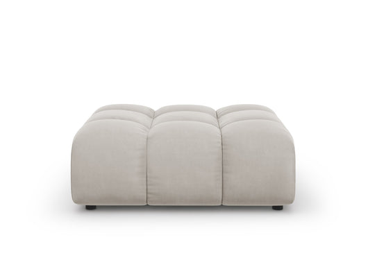 Cosmopolitan Design - Pouf "Sky" in velluto beige chiaro 