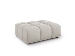 Cosmopolitan Design - Pouf "Sky" in velluto beige chiaro 